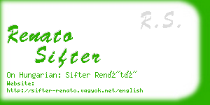 renato sifter business card